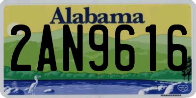 AL license plate 2AN9616