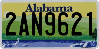 AL license plate 2AN9621