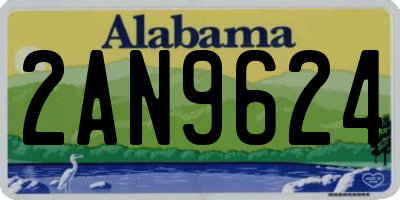 AL license plate 2AN9624