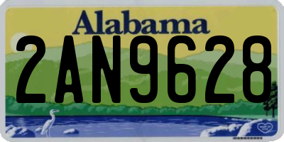 AL license plate 2AN9628