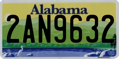 AL license plate 2AN9632