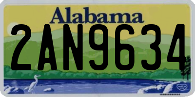 AL license plate 2AN9634