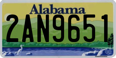 AL license plate 2AN9651