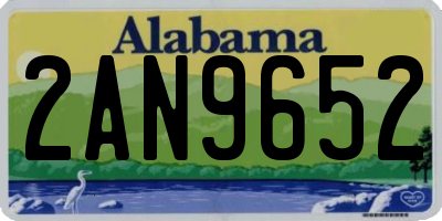 AL license plate 2AN9652