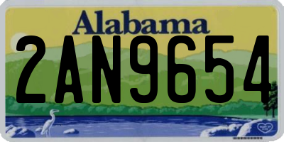 AL license plate 2AN9654