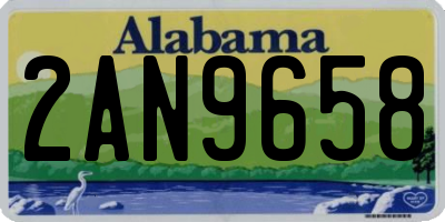 AL license plate 2AN9658