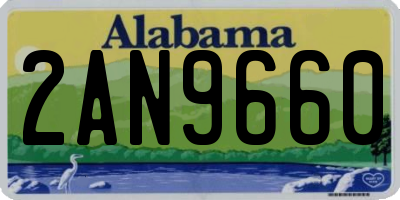 AL license plate 2AN9660