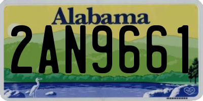 AL license plate 2AN9661
