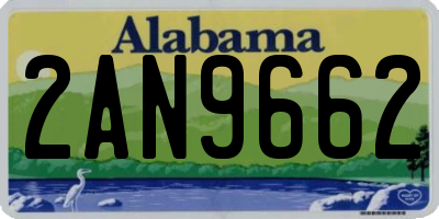AL license plate 2AN9662