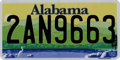 AL license plate 2AN9663