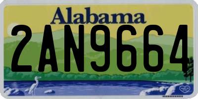 AL license plate 2AN9664