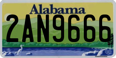 AL license plate 2AN9666