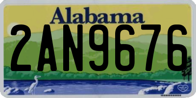 AL license plate 2AN9676