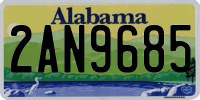 AL license plate 2AN9685