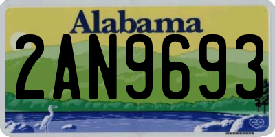 AL license plate 2AN9693