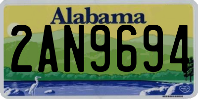 AL license plate 2AN9694