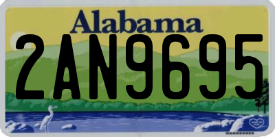 AL license plate 2AN9695