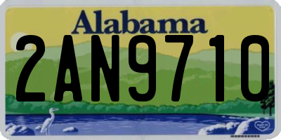 AL license plate 2AN9710