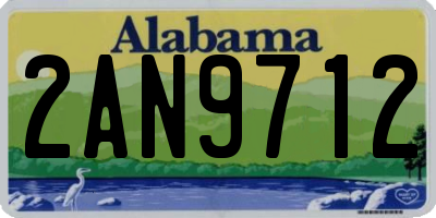 AL license plate 2AN9712