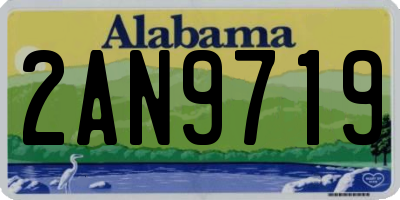 AL license plate 2AN9719