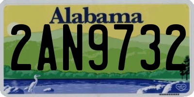 AL license plate 2AN9732