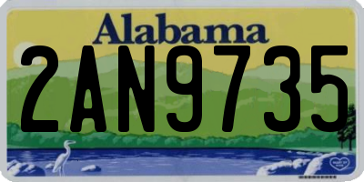 AL license plate 2AN9735