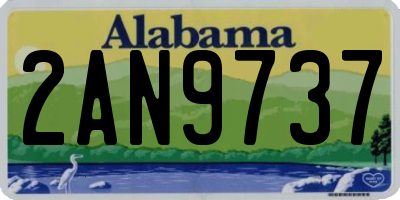 AL license plate 2AN9737