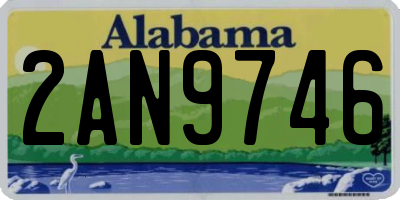 AL license plate 2AN9746