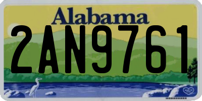 AL license plate 2AN9761