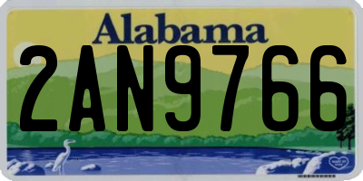 AL license plate 2AN9766