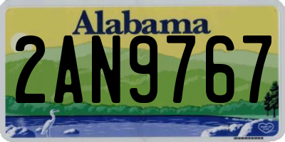 AL license plate 2AN9767