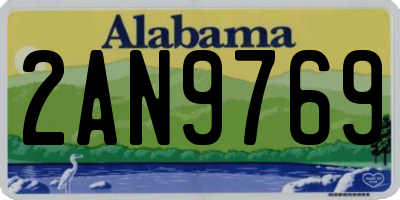 AL license plate 2AN9769