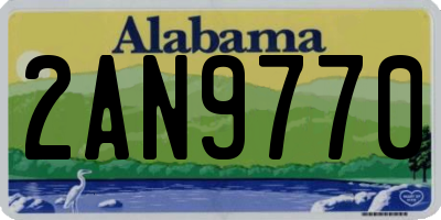 AL license plate 2AN9770