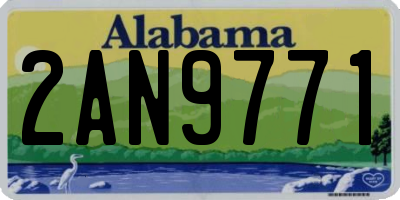 AL license plate 2AN9771