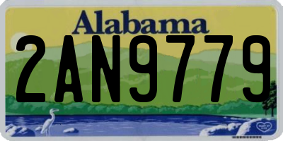AL license plate 2AN9779