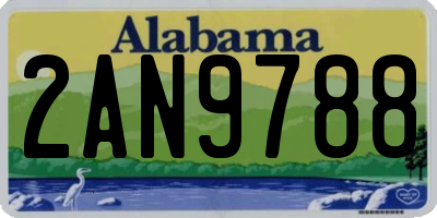 AL license plate 2AN9788