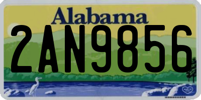 AL license plate 2AN9856