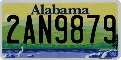 AL license plate 2AN9879
