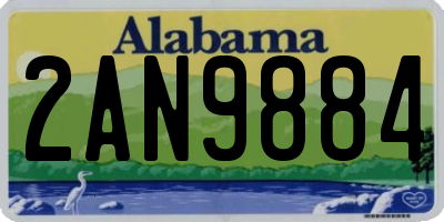 AL license plate 2AN9884