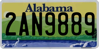 AL license plate 2AN9889
