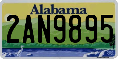 AL license plate 2AN9895
