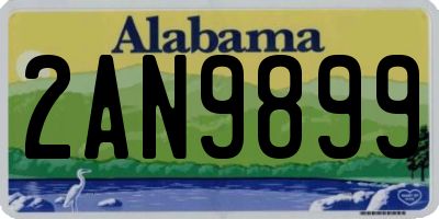 AL license plate 2AN9899