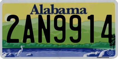 AL license plate 2AN9914