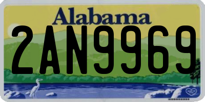 AL license plate 2AN9969
