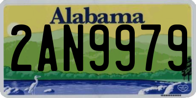 AL license plate 2AN9979