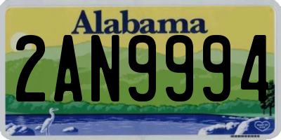 AL license plate 2AN9994