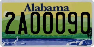 AL license plate 2AO0090