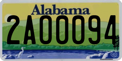 AL license plate 2AO0094