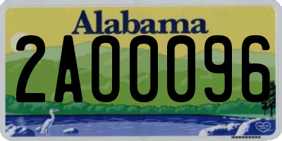 AL license plate 2AO0096