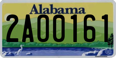 AL license plate 2AO0161